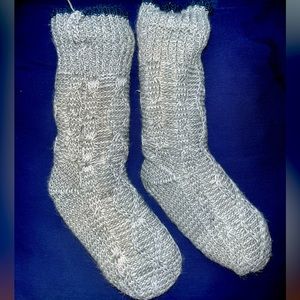 Extra fuzzy cabin socks